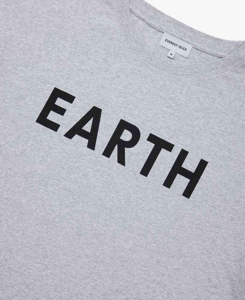 Earth Graphic Tee - Heather Grey