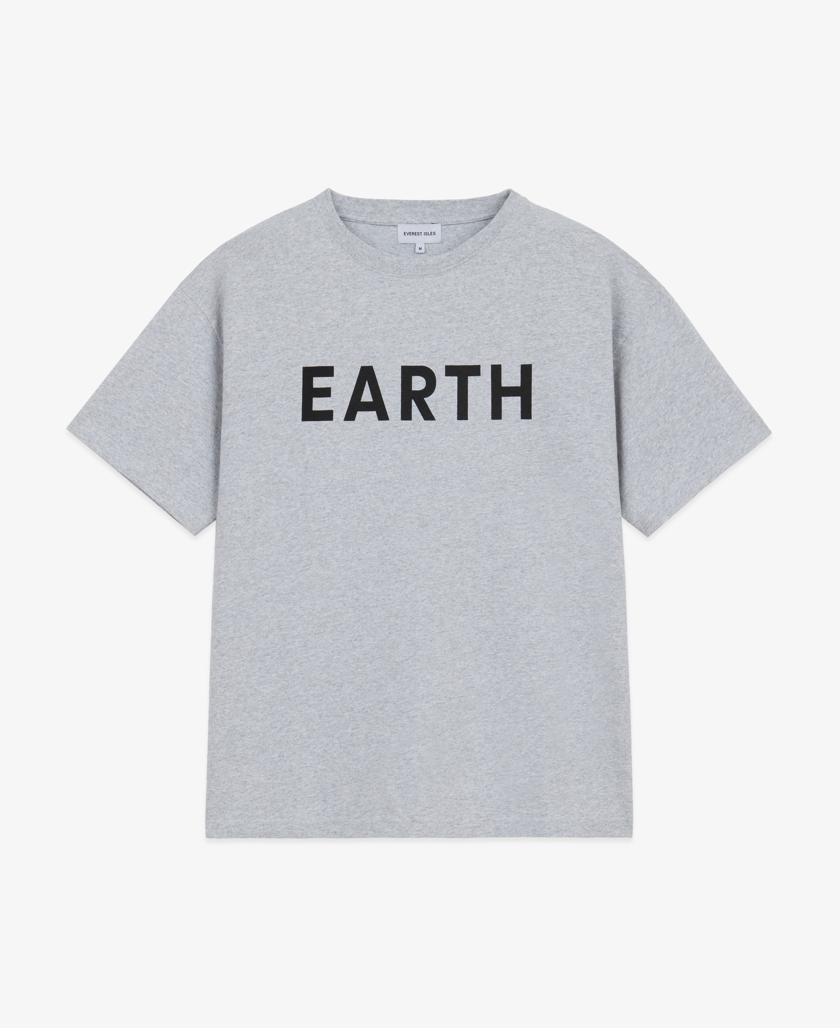 Earth Graphic Tee - Heather Grey
