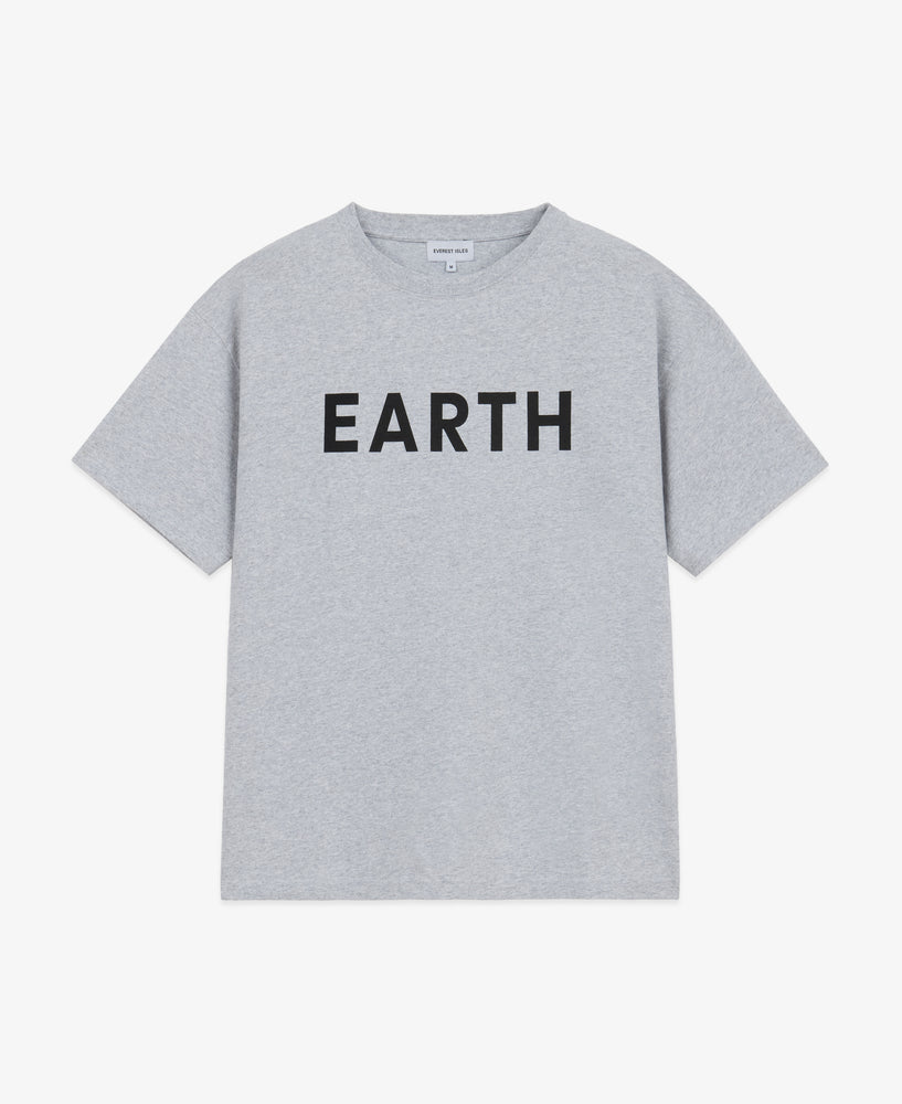 Earth Graphic Tee - Heather Grey