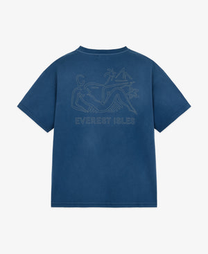 Mermaid Graphic Tee - Navy Blue