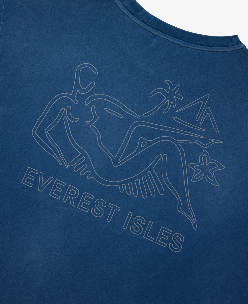 Mermaid Graphic Tee - Navy Blue