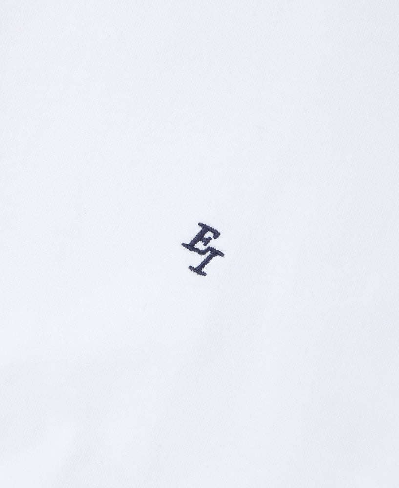 EI Monogram Fleece Cutoff Crewneck - White