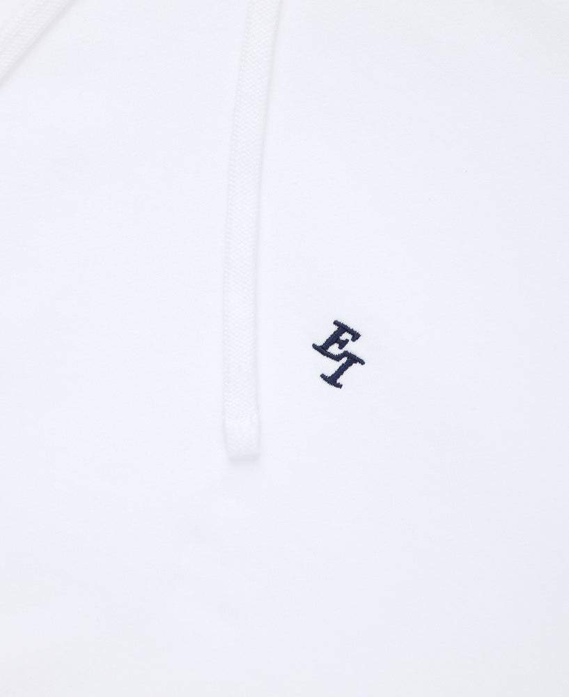 EI Monogram Fleece Hoodie - White