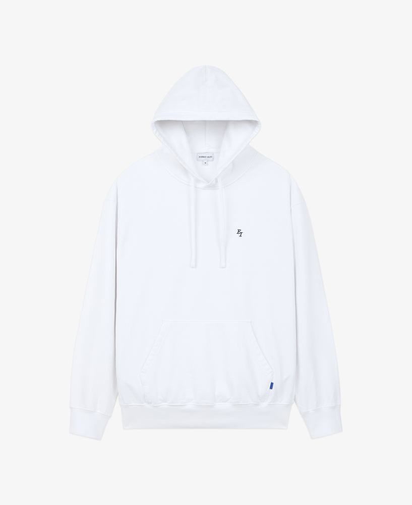 EI Monogram Fleece Hoodie - White