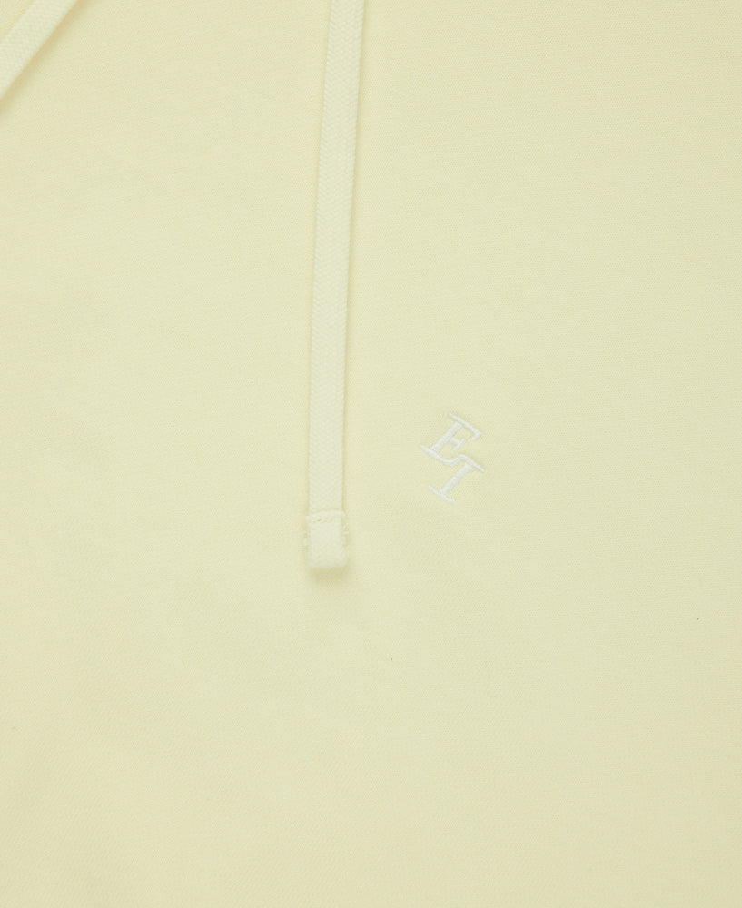 EI Monogram Fleece Hoodie - Washed Yellow