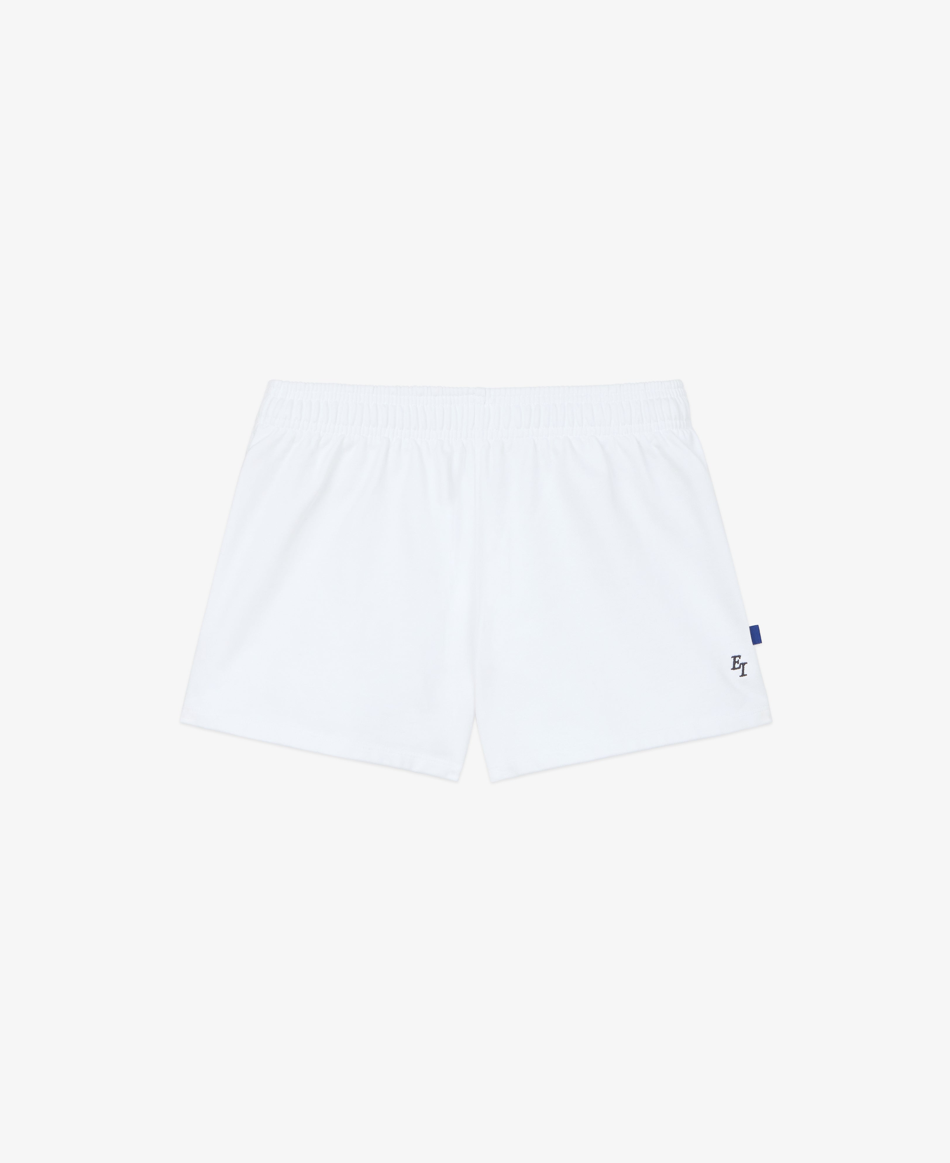 EI Monogram Fleece Soccer Short - White
