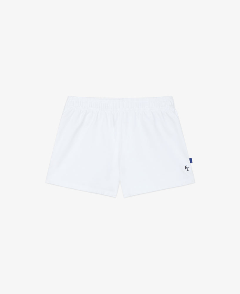 EI Monogram Fleece Soccer Short - White