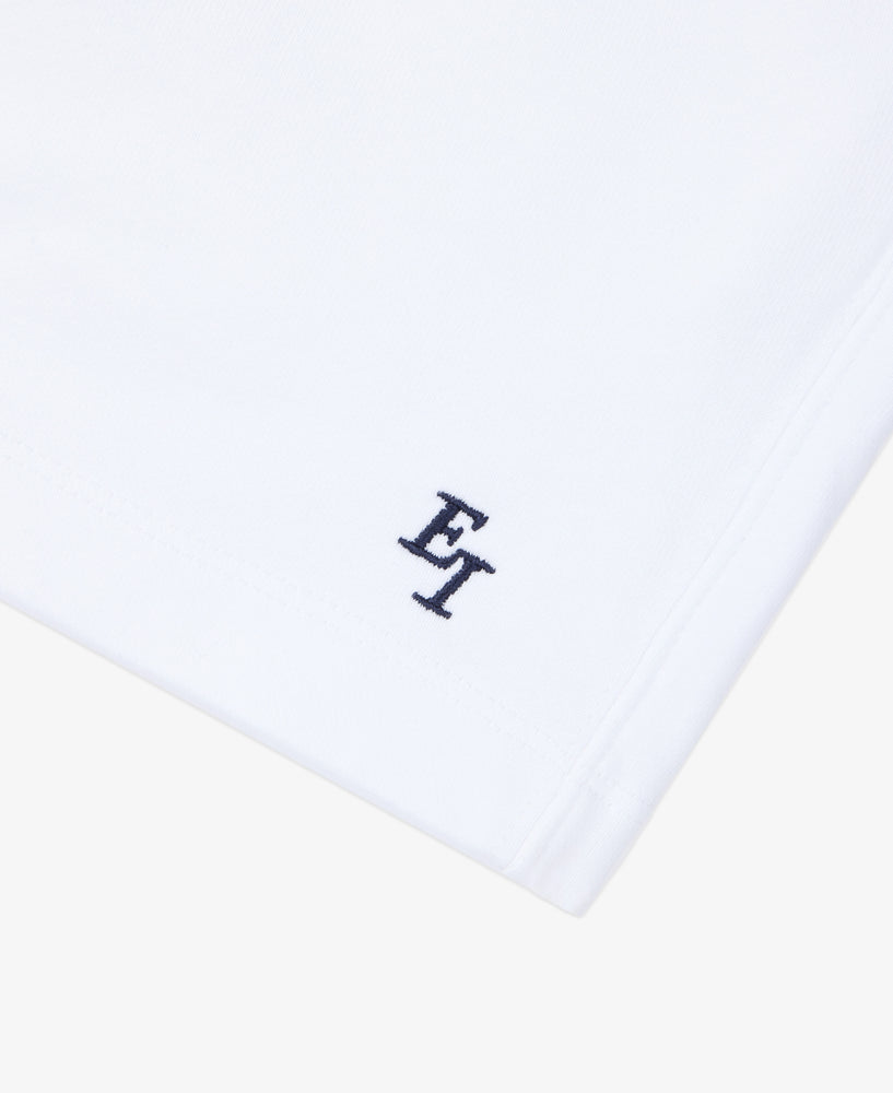 EI Monogram Fleece Sweatshort - White