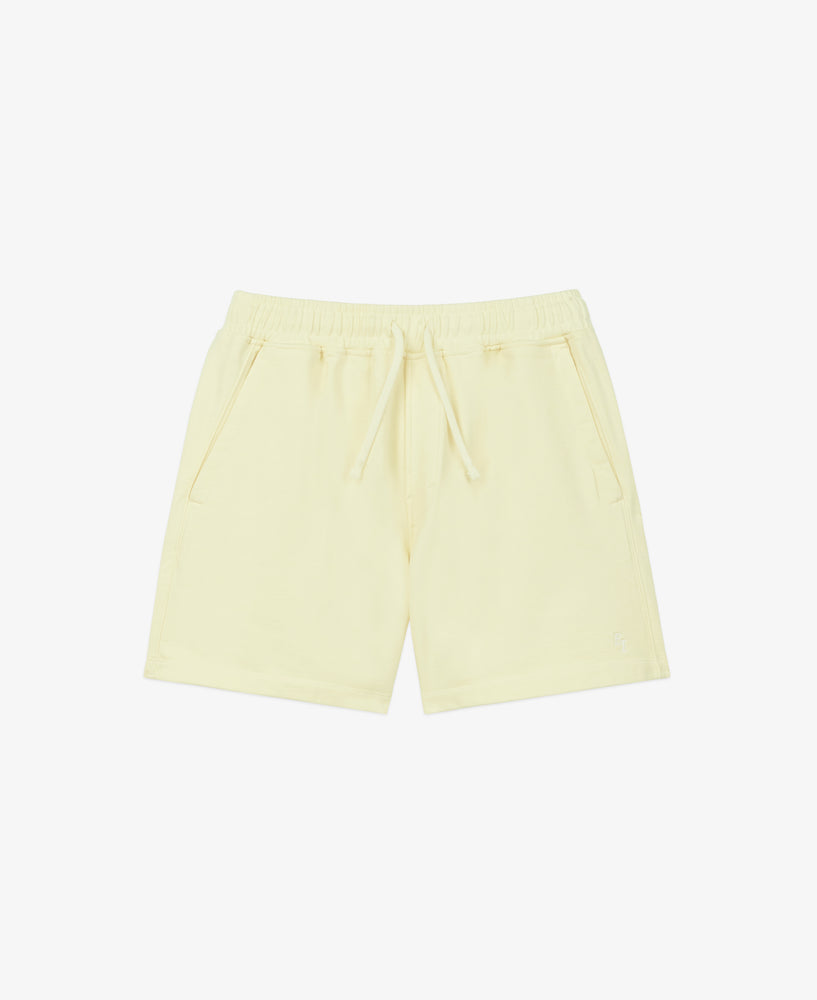 EI Monogram Fleece Sweatshort - Washed Yellow
