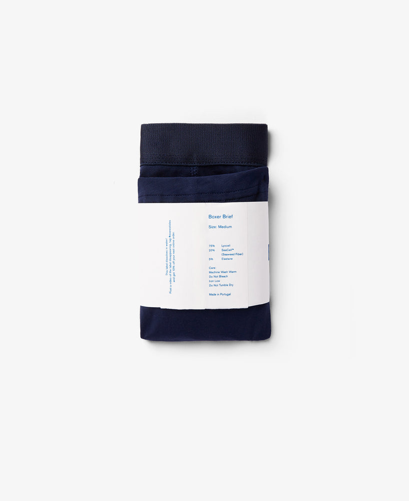 Seaweed Boxer Brief - Midnight Blue