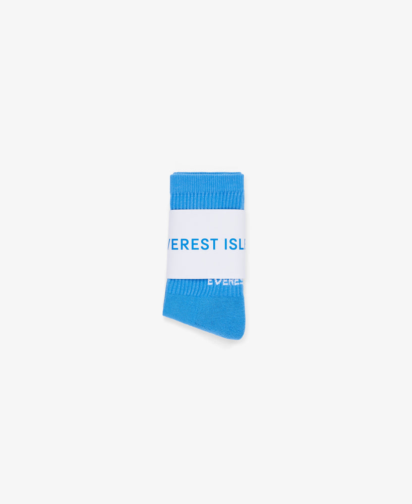 Crew Length Socks- Sky Blue